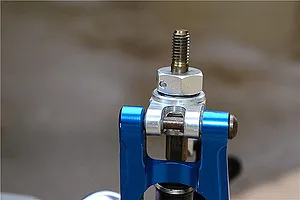 GPM Black Aluminium 12mm Wheel Hex +6mm Adapters 4Pcs w/ Axle Pins image 65630