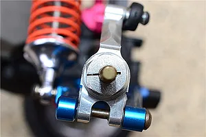 GPM Black Aluminium 12mm Wheel Hex +6mm Adapters 4Pcs w/ Axle Pins image 65632