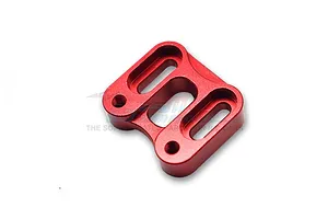 GPM Red Aluminium Servo &amp; Front Hub Carrier Mount