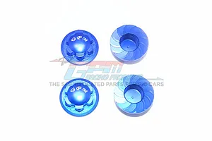 GPM Blue Aluminium 17mm Flanged Serrated Wheel Nuts 4Pcs image 65680