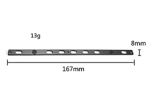 GPM Black Stainless Steel Door Edge Anti Scratch Strip 2Pcs image 65781