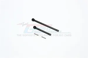 GPM Black Hardened Steel Drive Shaft for Front CVD 2Pcs