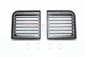 GPM Black Aluminium Rounded Headlight Assembly Brush Guard 2Pcs image 65828
