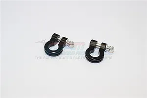 GPM Black Aluminium D-Ring Tow Shackles 2Pcs image 65868