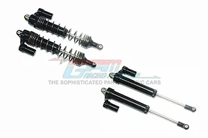 GPM Black Aluminium Rear L-Shape Piggyback Shocks 4Pcs image 65955