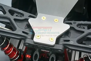 GPM Stainless Steel Front & Main Chassis Skid Plate (Hollow Version) Set image 65976