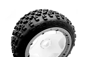 HPI Proto Tire (White/Baja 5B/Rear/2Pcs) image 66206