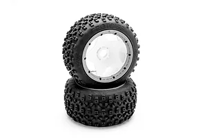 HPI Proto Tire (White/Baja 5B/Rear/2Pcs) image 66207