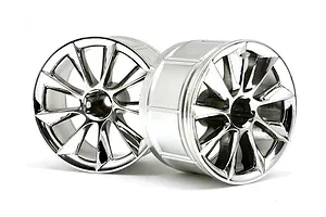 HPI 2.1" (9mm Off-Set) LP35 ATG RS8 Chrome Rims 2Pcs image 6639