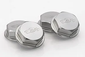 Rovan Silver Aluminium 18mm (24mm Hex) Flanged Serrated Wheel Nuts 4Pcs