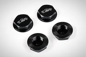 Rovan Black Aluminium 18mm (24mm Hex) Flanged Serrated Wheel Nuts 4Pcs image 66392