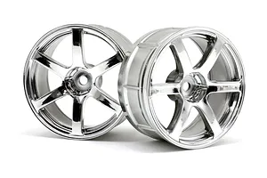 HPI 2.1" (3mm Off-Set) LP29 Yokohama AVS Model T6 Chrome Rims 2Pcs