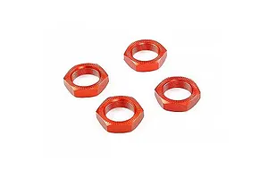Rovan Orange Aluminium 18mm (24mm Hex) Serrated Wheel Nuts 4Pcs