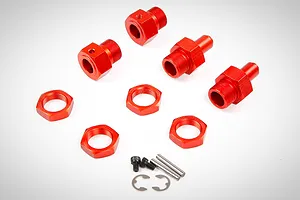 Rovan Orange Aluminium Wheel Hub Set
