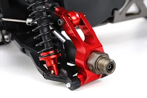 Rovan V2 Orange Aluminium Rear Hub Carriers Set image 2