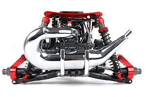 Rovan V2 Orange Aluminium Rear Hub Carriers Set image 5