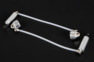 Rovan Silver Aluminium Oversized Shock Caps w/ Reservoir 2Pcs
