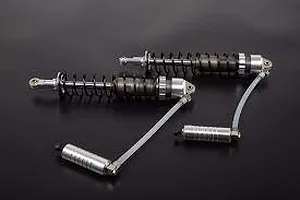 Rovan Silver Aluminium 10mm Heavy Duty Rear Shocks w/ Reservoir 2Pcs