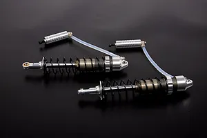 Rovan Silver Aluminium 10mm Heavy Duty Rear Shocks w/ Reservoir 2Pcs