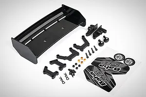 Rovan Black Gt Wing Kit w/ Black Stickers image 66607