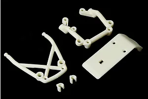 Rovan White Front &amp; Rear Bumper Set