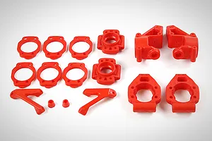 Rovan Red Front & Rear Hub Set