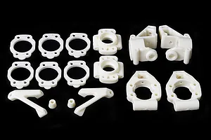 Rovan White Front & Rear Hub Set