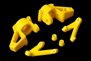Rovan Yellow Nylon Front Steering Hub Set