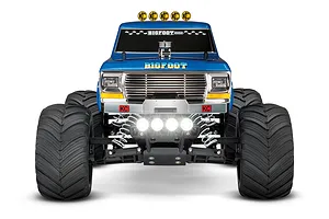 Traxxas Bigfoot No.1 2022 RC Monster Truck Electric 2WD 1/10 Scale RTR with LED Light Kit - Blue image 66938