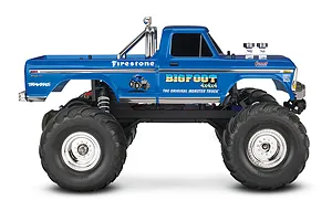 Traxxas Bigfoot No.1 2022 RC Monster Truck Electric 2WD 1/10 Scale RTR with LED Light Kit - Blue image 66940