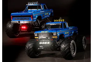 Traxxas Bigfoot No.1 2022 RC Monster Truck Electric 2WD 1/10 Scale RTR with LED Light Kit - Blue image 66941