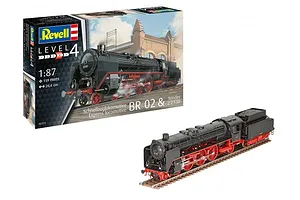 Revell 1/87 Express Train Locomotive BR 02 & Tender 2'2'T30 Scale Model Kit image 67001