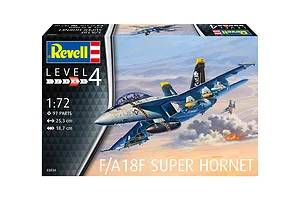 Revell 1/72 F/A-18F Super Hornet Fighter Jet Scaled Plastic Model Kit image 67223
