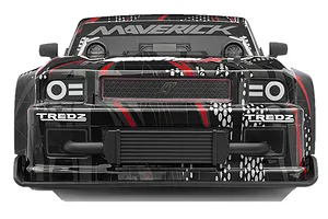 Maverick Quantum R Flux 4S RC Muscle Car Electric Brushless 4WD 1/8 Scale RTR - Black/Red image 67272