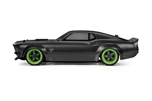 HPI 1/10 RS4 1969 Ford Mustang GT-R Black Painted Body Shell image 67553