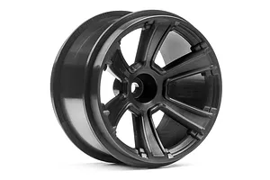 HPI 2.8" 6-Shot MT Black Rims 2Pcs image 67603