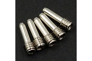 Yeah Racing Silver Steel Screw Shaft M4x2.5x11.5mm 5pcs