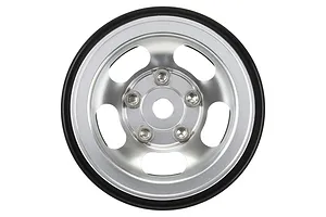Pro-Line 1.55" Silver Aluminium 5 Slot Mag Beadlock Rims 2Pcs image 67917