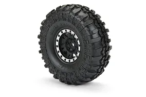 Pro-Line 1.9" TSL SX Super Swamper XL Tyres on Black Impulse Rims - Beadlocked Wheels 2Pcs image 67941