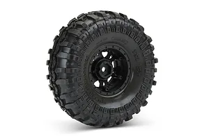 Pro-Line 1.9" TSL SX Super Swamper XL Tyres on Black Impulse Rims - Beadlocked Wheels 2Pcs image 67942