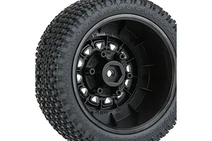 Pro-Line 2.2/3.0" Gladiator M3 SC Tyres on Black Raid Rims - Glued Wheels 2Pcs image 67958