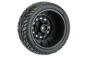 Pro-Line 2.2/3.0" Street Fighter M2 SC Tyres on Black Raid Rims - Glued Wheels 2Pcs image 67961