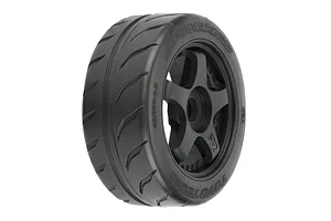 Pro-Line 2.9" Toyo Proxies R888R S3 42/100 Belted Tyres on Black Rims 2Pcs image 67974