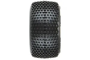 Pro-Line 1/18 Mini-T Hole Shot M3 Tyres on White Dish Rims - Glued Wheels 2Pcs image 68050