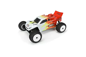 Pro-Line 1/18 Mini-T Hole Shot M3 Tyres on White Dish Rims - Glued Wheels 2Pcs image 68053