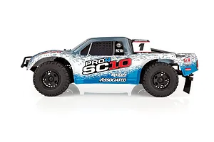 Team Associated SC10 Pro4 RC Short Course Truck Electric Brushless 4WD 1/10 Scale RTR - General Tire Blue image 68241