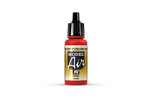 Vallejo Model Air Red RLM23 Acrylic Airbrush Paint 17ml