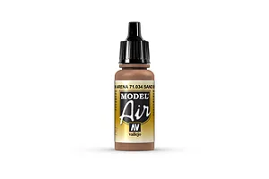 Vallejo Model Air Sand Brown Acrylic Airbrush Paint 17ml image 68337