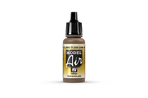 Vallejo Model Air Cam Pale Brown Acrylic Airbrush Paint 17ml