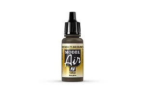 Vallejo Model Air Burnt Umber Acrylic Airbrush Paint 17ml image 68346